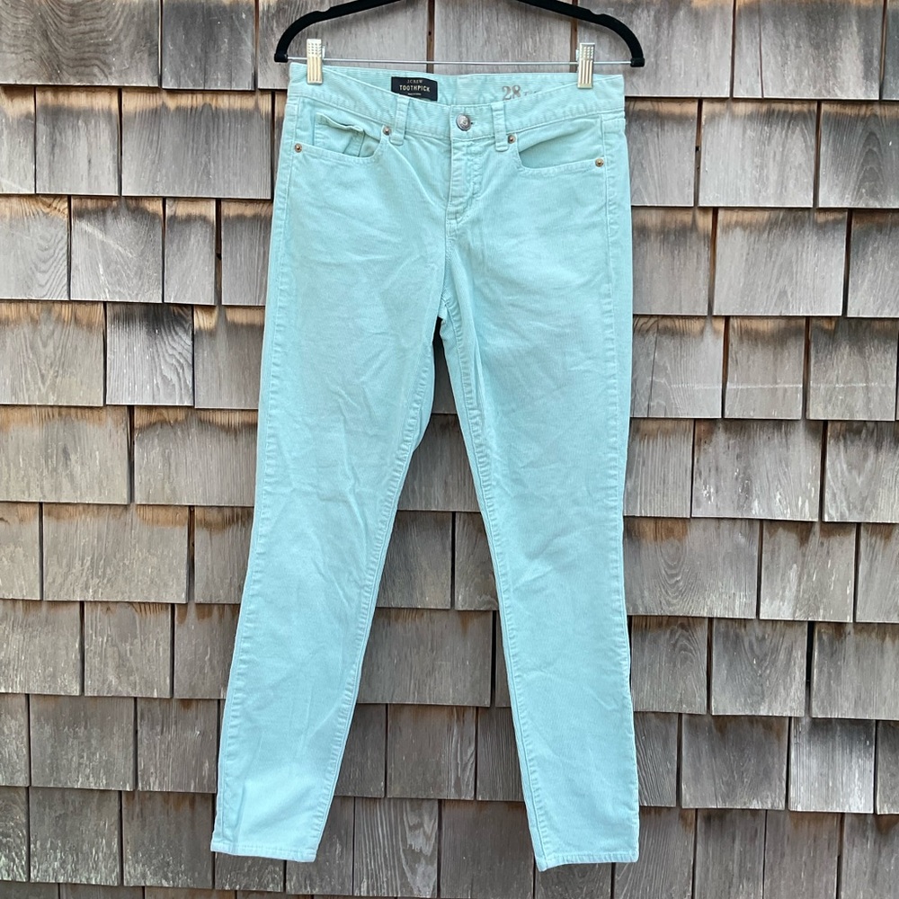 J. Crew Toothpick Corduroy Pants